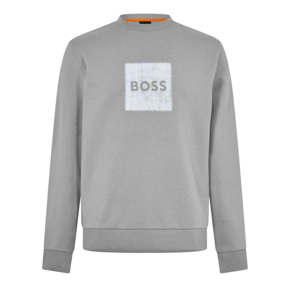 Boss Mens Stitch Crew Neck Sweatshirt / Green